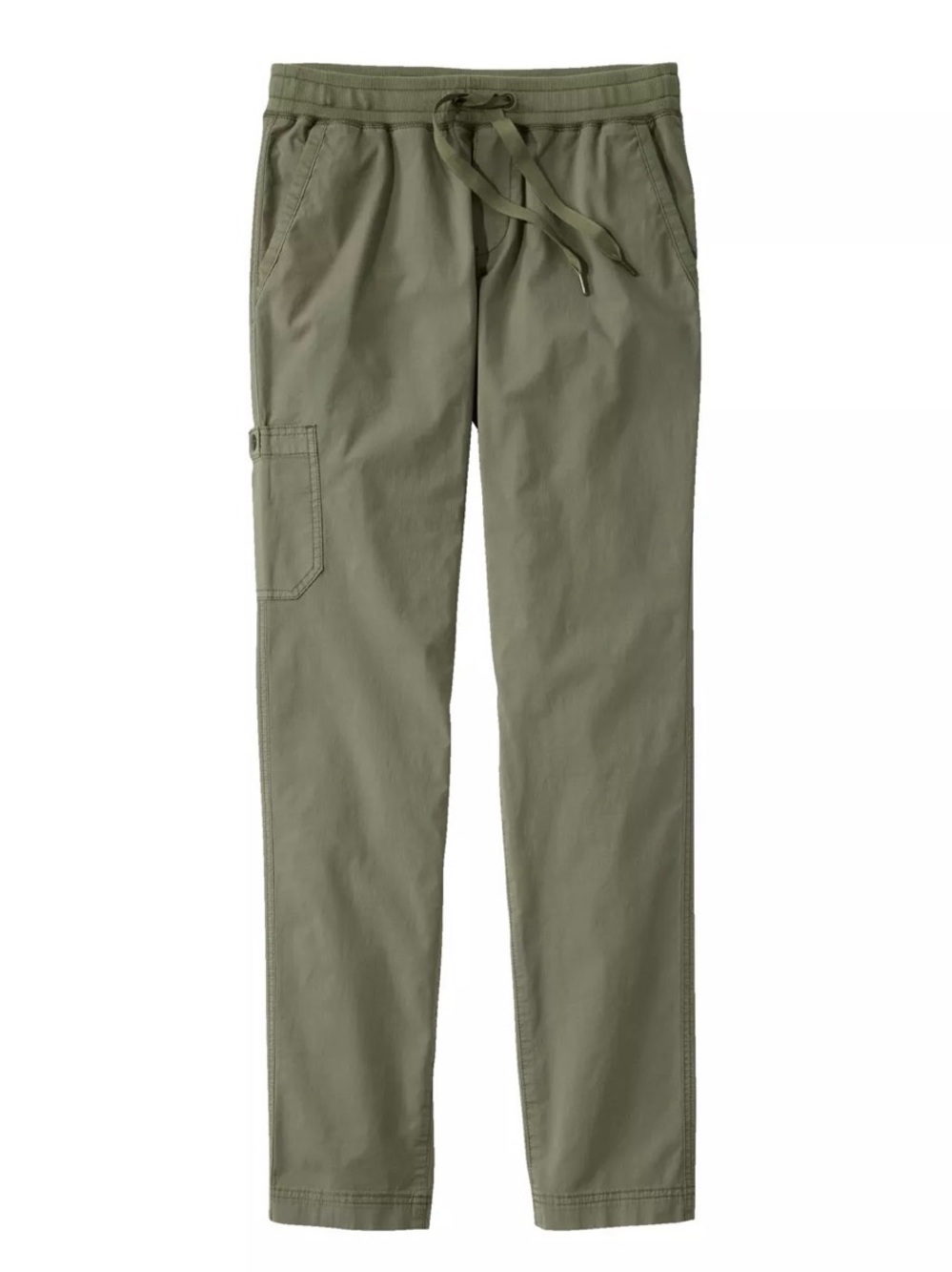 NWT LL Bean deep olive green ripstop pull on pant Size Large, Medium Tall (m/t)